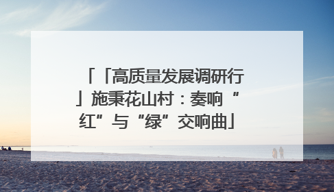 「高质量发展调研行」施秉花山村：奏响“红”与“绿”交响曲