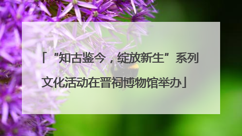 “知古鉴今，绽放新生”系列文化活动在晋祠博物馆举办