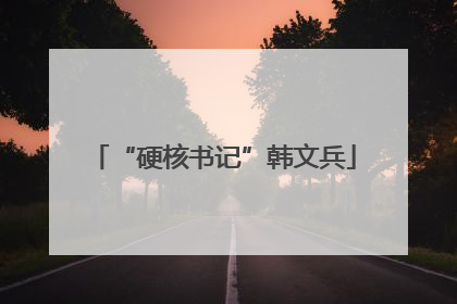 “硬核书记”韩文兵