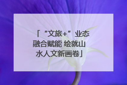 “文旅+”业态融合赋能 绘就山水人文新画卷