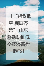 “智驭低空 翼展齐鲁” 山东移动助推低空经济蓄势腾飞