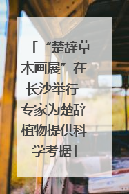 “楚辞草木画展”在长沙举行 专家为楚辞植物提供科学考据