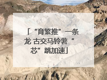 “育繁推”一条龙 古交马铃薯“芯”跳加速
