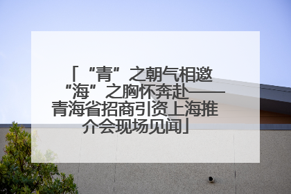 “青”之朝气相邀 “海”之胸怀奔赴——青海省招商引资上海推介会现场见闻