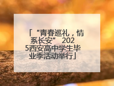 “青春巡礼，情系长安” 2025西安高中学生毕业季活动举行