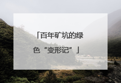 百年矿坑的绿色“变形记”