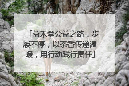 益禾堂公益之路：步履不停，以茶香传递温暖，用行动践行责任