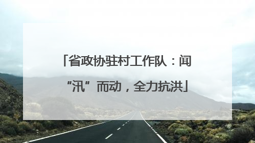 省政协驻村工作队：闻“汛”而动，全力抗洪