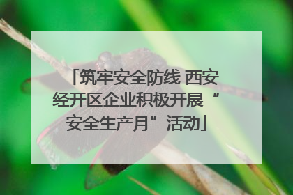 筑牢安全防线 西安经开区企业积极开展“安全生产月”活动