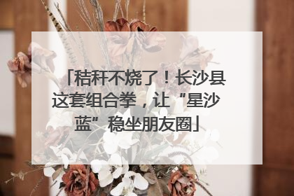 秸秆不烧了！长沙县这套组合拳，让“星沙蓝”稳坐朋友圈