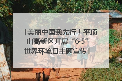 美丽中国我先行！平顶山高新区开展“6·5”世界环境日主题宣传
