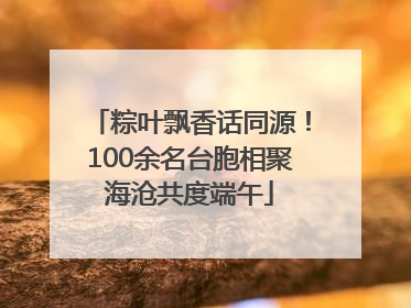 粽叶飘香话同源！100余名台胞相聚海沧共度端午