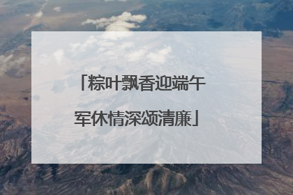 粽叶飘香迎端午 军休情深颂清廉
