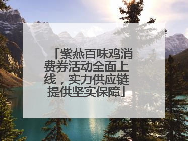 紫燕百味鸡消费券活动全面上线，实力供应链提供坚实保障
