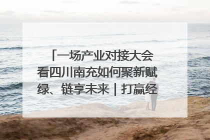 一场产业对接大会 看四川南充如何聚新赋绿、链享未来｜打赢经济发展翻身仗