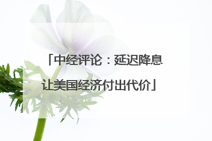 中经评论：延迟降息让美国经济付出代价