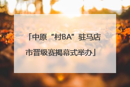 中原“村BA”驻马店市晋级赛揭幕式举办