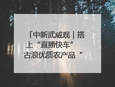 中新武威观｜搭上“直播快车” 古浪优质农产品“云端”走俏