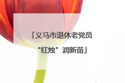 义马市退休老党员“红烛”润新苗