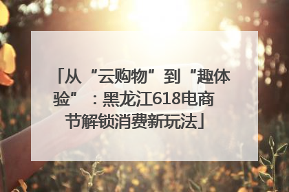 从“云购物”到“趣体验”：黑龙江618电商节解锁消费新玩法