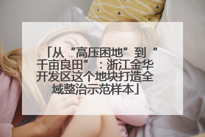 从“高压困地”到“千亩良田”：浙江金华开发区这个地块打造全域整治示范样本
