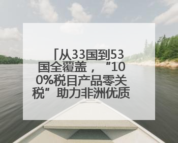 从33国到53国全覆盖，“100%税目产品零关税”助力非洲优质商品入华