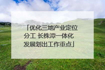 优化三地产业定位分工 长株潭一体化发展划出工作重点