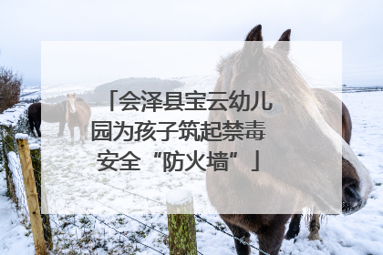会泽县宝云幼儿园为孩子筑起禁毒安全“防火墙”