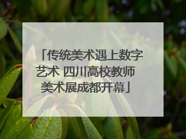 传统美术遇上数字艺术 四川高校教师美术展成都开幕