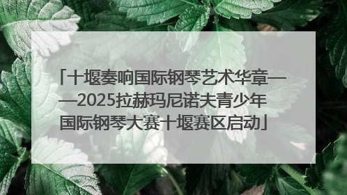 十堰奏响国际钢琴艺术华章——2025拉赫玛尼诺夫青少年国际钢琴大赛十堰赛区启动