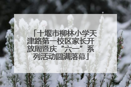 十堰市柳林小学天津路第一校区家长开放周暨庆“六一”系列活动圆满落幕