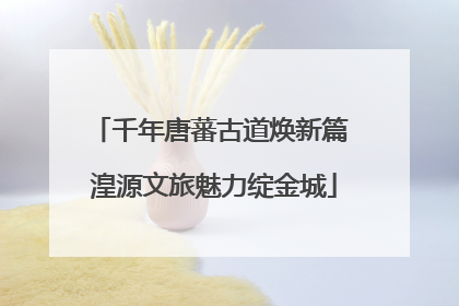 千年唐蕃古道焕新篇 湟源文旅魅力绽金城