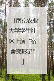 南京农业大学学生社区上演“宿舍变形记”