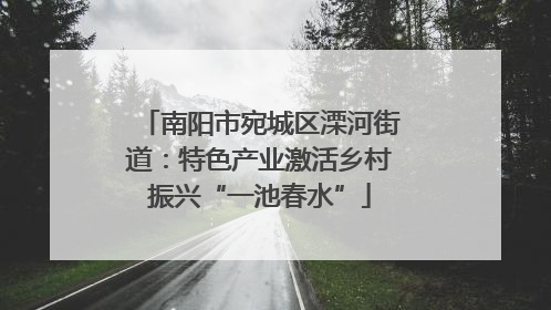 南阳市宛城区溧河街道：特色产业激活乡村振兴“一池春水”