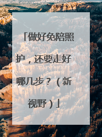 做好免陪照护，还要走好哪几步？（新视野）