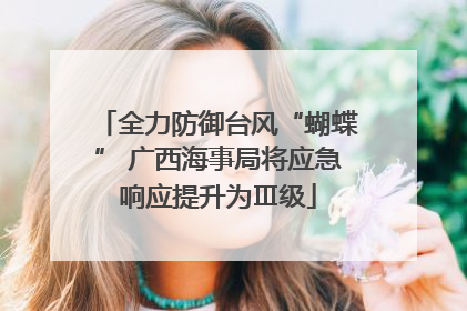 全力防御台风“蝴蝶” 广西海事局将应急响应提升为Ⅲ级