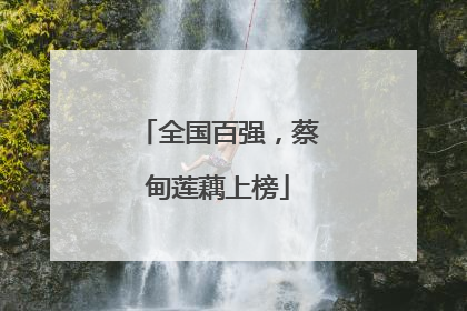 全国百强，蔡甸莲藕上榜