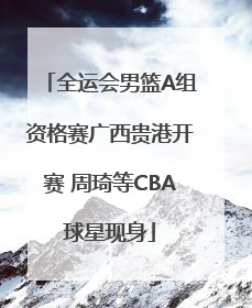 全运会男篮A组资格赛广西贵港开赛 周琦等CBA球星现身