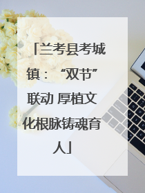 兰考县考城镇：“双节”联动 厚植文化根脉铸魂育人