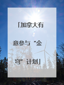 加拿大有意参与“金穹”计划