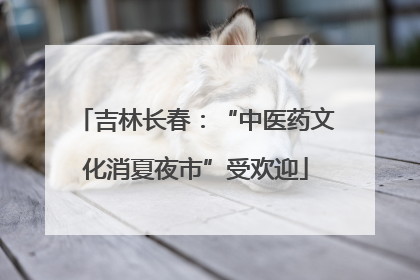 吉林长春：“中医药文化消夏夜市”受欢迎