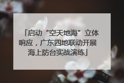 启动“空天地海”立体响应，广东四地联动开展海上防台实战演练