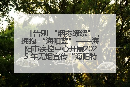 告别 “烟雾缭绕”，拥抱 “海阳蓝”——海阳市疾控中心开展2025 年无烟宣传“海阳特色”实践记录