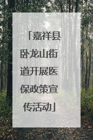 嘉祥县卧龙山街道开展医保政策宣传活动
