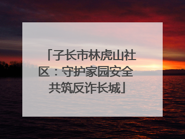 子长市林虎山社区：守护家园安全 共筑反诈长城