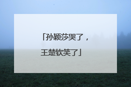 孙颖莎哭了，王楚钦笑了