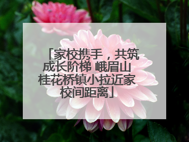 家校携手，共筑成长阶梯 峨眉山桂花桥镇小拉近家校间距离