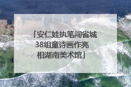 安仁娃执笔闯省城 38组童诗画作亮相湖南美术馆