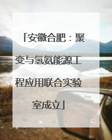 安徽合肥：聚变与氢氨能源工程应用联合实验室成立