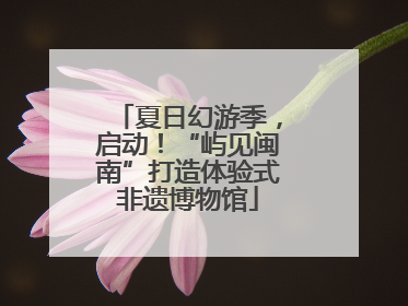 夏日幻游季，启动！“屿见闽南”打造体验式非遗博物馆